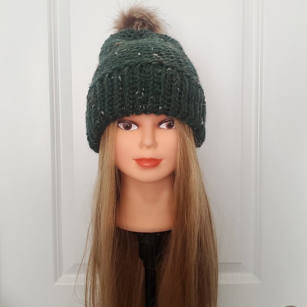 NWOT Handmade Beanie with 20% Wool! - Picture 1 of 12